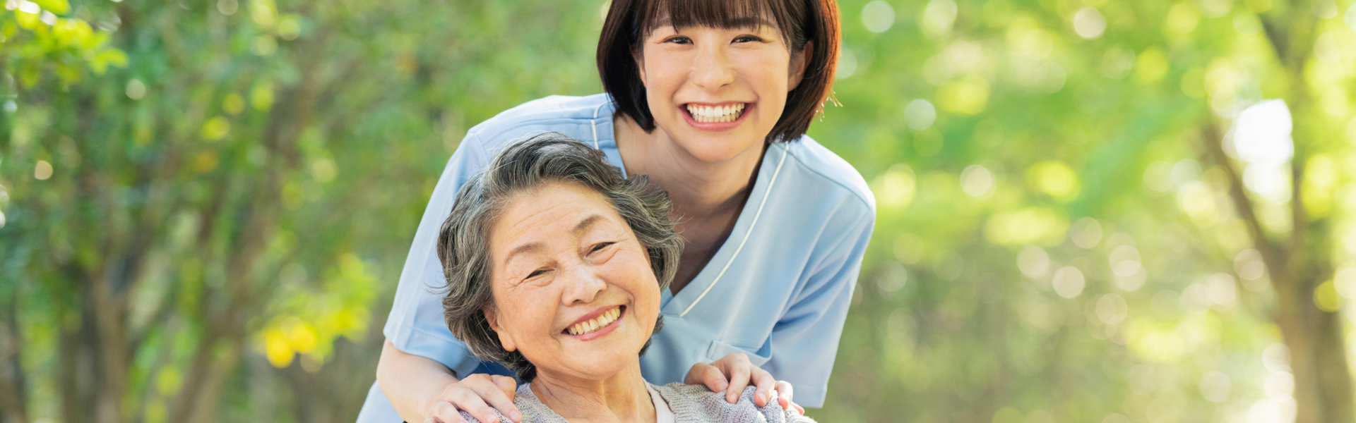 women smiling